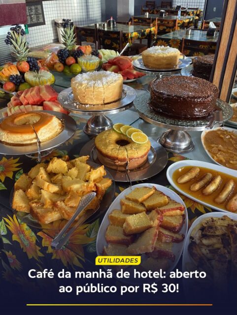 Venha se deliciar com o nosso autêntico café da manhã regional: tem cuscuz quentinho, macaxeira, tapioca, frutas frescas, bolos e aquele cheirinho de café que abraça a alma.

Tudo isso servido à vontade em nosso buffet por apenas R$ 30,00 por pessoa.

É a escolha perfeita para começar o dia com energia, fazer aquela reunião de negócios diferente ou reunir a família no fim de semana em um ambiente tranquilo e acolhedor.

📍 Te esperamos das 06:30H às 10H!