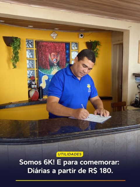 A família Hotel 5 Sóis cresceu e já somos 6.000 apaixonados por Olinda! ✨

E em festa boa, o convidado é quem leva o presente. Para comemorar esse número lindo, derrubamos os preços para você arrumar as malas e vir relaxar:

🔥 Solteiro: R$ 180,00 a diária
🔥 Casal: R$ 220,00 a diária

Seja para recarregar as energias sozinho ou curtir uma viagem a dois, o seu descanso está garantido com o melhor custo-benefício.

Corre para o nosso Direct ou WhatsApp (link na bio) e aproveite a Tarifa 6K antes que os quartos esgotem!