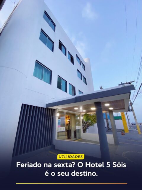 Sexta, sábado e domingo. Três dias inteiros para você mudar de ares e curtir o melhor de Pernambuco!

Se você ainda não sabe para onde ir no feriado de 1º de Maio, o Hotel 5 Sóis é o destino perfeito. Localização estratégica, a poucos passos do mar, conforto e aquele atendimento com sotaque nordestino que faz você se sentir em casa.

E o melhor: com tarifas que cabem no seu bolso para você relaxar sem preocupações!

🔥 Chame a nossa equipe no Direct ou no WhatsApp e confira as nossas condições especiais para pacotes de sexta a domingo.

Não deixe para a última hora. Garanta já a sua reserva!